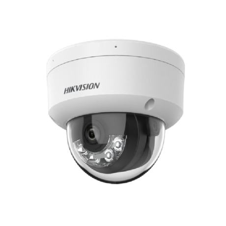 Camera de supraveghere IP Dome 4MP Smart Hybrid Light Hikvision DS-2CD1143G2-LIU(2.8MM), lentila fixa 2.8mm, iluminare min: Color: 0.005 Lux @ (F1.6, AGC ON),B/W: 0 Lux cu IR 30m, microfon incorporat, alarma la evenimente: motion detection, video tampering, scene change detection, face capture, line