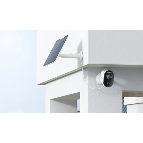 Camera de supraveghere Reolink ARGUS SERIES B310 WITH SOLAR PANEL Senzor: 1/2.7" CMOS Rezolutie video: 3 Megapixeli (2304x1296 pixeli) Cadre/secunda: 15 FPS Lentila fixa:4mm Diafragma: F2.0 Unghi de vizualizare: orizontal: 88°/vertical: 50° Distanta iluminator IR: 10 m Numar LED-uri IR: 6 Microfon