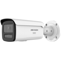 Camera de supraveghere IP Bullet 8MP Hikvision DS-2CD2T87G3-LIY(2.8MM), lentila fixa 2.8mm, iluminare min: Color: 0.0005 Lux @ (F1.0, AGC ON),0 Lux  cu lumina alba: 60m, IR: 60m, slot card de memorie: microSD/microSDHC/microSDXC maxim 512GB, alarma la evenimente: Motion detection (support alarm