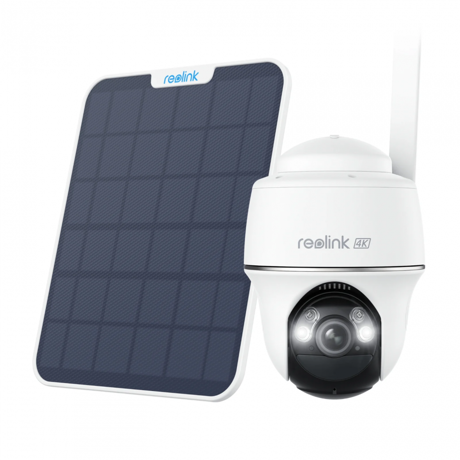 Camera de supraveghere Reolink Go PT Ultra; GO SERIES G440 WITH SOLAR PANEL 2 Senzor: 1/2.7"CMOS Rezolutie video: 8 Megapixeli (3840 x 2160 pixeli) Cadre/secunda: 15 FPS Lentila fixa: 4mm Unghi de vizualizare: orizontal: 90°vertical: 47° Distanta iluminator IR: 10 m Numar LED-uri IR: 2 Microfon si