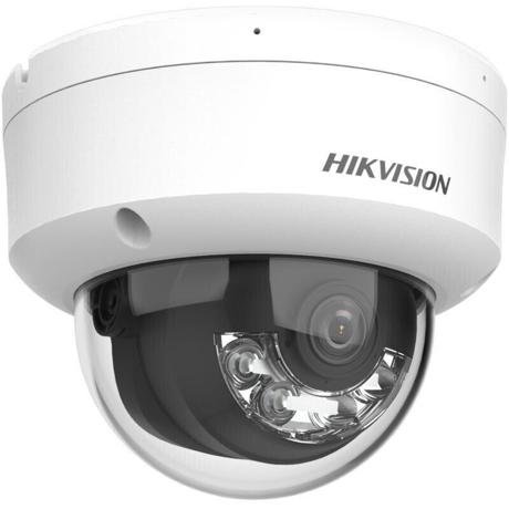 Camera de supraveghere IP Dome 6MP Hikvision DS-2CD2163G2-LIS2U(2.8MM), lentila fixa 2.8mm, iluminare min: Color: 0.005 Lux @ (F1.6, AGC ON),0 Lux cu lumina alba: 30m,  IR 30m, microfon dual incorporat, interfata audio: 1/1, alarma: 1/1, slot card de memorie: microSD/microSDHC/microSDXC maxim 512GB