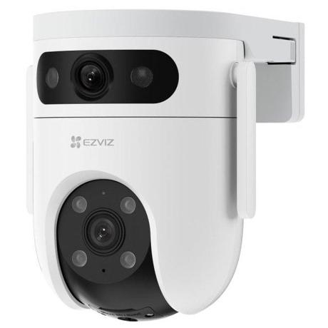 Camera de supraveghere EZVIZ H9C Dual WI-FI Rezolutie video: 2304 × 1296 Lentila fixa: 2.8mm Unghi de vizualizare: orizontal: 108°, vertical: 56°, diagonal 130° Distanta iluminator IR: 30 m Compresie video: H.265 / H.264 Detectarea formei umane alimentate de AI / detectarea formelor alimentate de AI