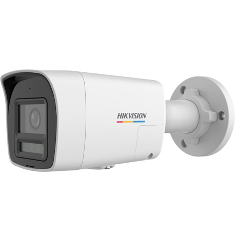 Camera de supraveghere IP Bullet 4MP Hikvision DS-2CD1047G2H- LIUF/SL(2.8MM), lentila fixa 2.8mm, iluminare min: Color: 0 0.001 Lux @ (F1.0, AGC ON),0 Lux cu lumina alba, IR 30m, microfon incorporat, difuzor incorporat, slot card de memorie: microSD/microSDHC/microSDXC maxim 512GB, alarma la