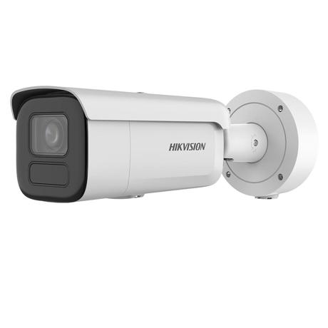 Camera de supraveghere IP Bullet 8MP Hikvision DS-2CD2686G2H- IZS(2.8-12mm)(EF), lentila varifocala 2.8-12mm, iluminare min: Color: 0.0008 Lux @ (F1.2, AGC ON),B/W: 0 Lux cu IR 60m, interfata audio: 1/1, alarma: 1/1, slot card de memorie: microSD/microSDHC/microSDXC maxim 512GB, alarma la