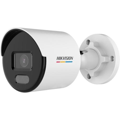Camera de supraveghere IP Bullet 4MP Hikvision DS-2CD1047G2-L(2.8MM), lentila fixa 2.8mm, iluminare min: Color: 0.001 Lux @ (F1.0, AGC ON),0 Lux cu lumina alba: 30m, slot card de memorie: microSD/microSDHC/microSDXC maxim 256GB, alarma la evenimente: Motion detection (support alarm triggering by