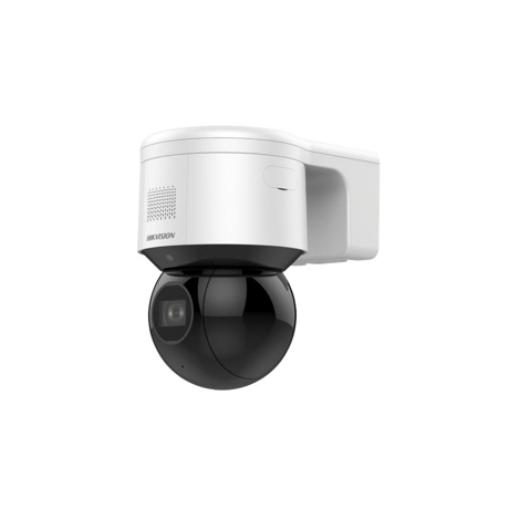 Camera de supraveghere Hikvision DS-2DE3A404IWG-E/W  4 × IR Network PTZ Camera cu rezolutie de 4 MP (2560 x 1440);Zoom optic 4x, digital 16x;Performante ridicate in cazul luminii reduse datorita tehnologiei DarkFighter;WDR de 120 dB;IR 50m cu cut filter;Scanare patrulare: 8 zone, pana la 32 de