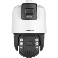 Camera de supraveghere IP Speed Dome 4MP Hikvision DS-2SE7C432MW- AEB(14F1)(P3), lentila fixa bullet: 4mm, lentila varifocala PTZ: 5.9 to 188.8 mm, 32 × optical,  [Bullet channel]: 0.0005 Lux @ (F1.0, AGC ON), 0 Lux cu lumina alba: 30m; [PTZ channel]: Color: 0.005 Lux @ (F1.5, AGC ON), B/W: 0.001