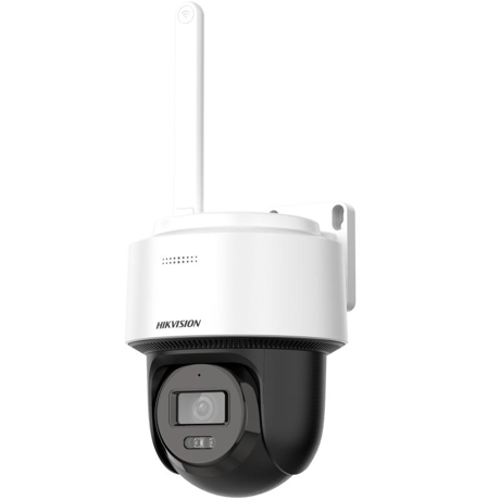 Camera de supraveghere IP PT Hikvision DS-2DE2C400IWG/W(2.8MM)(W), lentila fixa: 2.8mm, iluminare: Color: 0.01 Lux @ (F1.6, AGC ON),B/W: 0.005 Lux @ (F1.6, AGC ON),0 Lux cu IR: 30m, microfon si difuzor incorporat, slot card de memorie: microSD/microSDHC/microSDXC card, up to 512 GB, alarma la