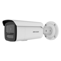 Camera de supraveghere IP Bullet 4MP Hikvision DS-2CD2T43G2- LIS2U/SL(2.8MM), lentila fixa 2.8mm, iluminare min: Color: 0.005 Lux @ (F1.6, AGC ON),B/W: 0 Lux cu IR 60m, microfon incorporat, difuzor incorporat, interfata audio: 1/1, alarma: 1/1, slot card de memorie: microSD/microSDHC/microSDXC maxim