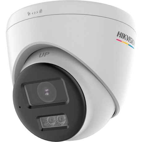 Camera de supraveghere Turret 4K Hikvision DS-2CE72UF3T-LS(2.8MM), lentila fixa 2.8mm, iluminare min: 0.0005 Lux @ (F1.0, AGC ON), 0 Lux with cu lumina alba: 40m, IR 40m, iesire TVI, alimentare: 12 VDC ± 25%, Max. 5.4 W, protectie: IP67, dimensiuni: Ø110 mm × 93 mm, greutate: 395g, temperatura de