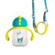 Pachet 3 in 1 cana 260 ml tritan cu 3 accesorii diferite pentru baut : tetina biberon, cioc , pai, blue, U-Grow