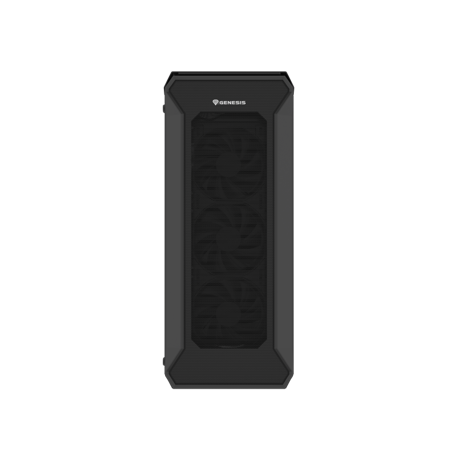 Carcasa GENESIS IRID 505F Mid Tower NEGRU, Tempered Glass, Sloturi Expansiune 8, Drive Bays: 2x3.5" 7x2.5", Ventilatoare Suportate: 6 (spate: 1x120mm, fata: 3x120mm sau 2x140mm, sus: 2x120mm sau 2x140mm), Ventilatoare Incluse: 5 (sus: 1x120mm, fata: 3x120mm, spate: 1x120mm), Format Placa De Baza