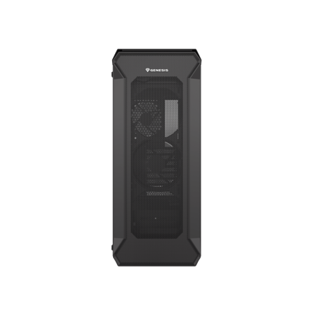 Carcasa GENESIS IRID 505 V2 Mid Tower NEGRU, Tempered Glass, Sloturi Expansiune 8, Drive Bays: 2x3.5" 7x2.5", Ventilatoare Suportate: 6 (spate: 1x120mm, fata: 3x120mm sau 2x140mm, sus: 2x120mm sau 2x140mm), Ventilatoare Incluse: 4 (2x120mm), Format Placa De Baza Suportat: Mini-ITX, Micro-ATX, ATX