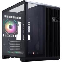 Carcasa 1stPLAYER Gaming RT5-bk, afisaj digital, 3 ventilatoare aRGB infinity efect plus PWM, telecomanda, Micro-ATX, negru