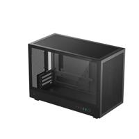 Carcasa DEEPCOOL CH260 Mini Tower NEGRU, Tempered Glass, Sloturi Expansiune: 4, Drive Bays: 1x3.5" 1x2.5", Ventilatoare Suportate: 6 (spate: 1x120mm sus: 3x120mm sau 2x140mm fata: 2x120mm), Format Placa De Baza Suportat: Mini-ITX, Micro ATX, Lungime Maxima Placa Video: 388mm/413mm fara ventilatoare