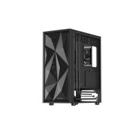 Carcasa GENESIS DIAXID 605F Mid Tower NEGRU, Tempered Glass, Sloturi Expansiune 7, Drive Bays: 2x3.5" 3x2.5", Ventilatoare Suportate: 8 (spate: 1x120mm, fata: 3x120mm sau 3x140mm, sus: 2x120mm sau 2x140mm, jos: 2x120mm), Ventilatoare Incluse: 5 (spate: 1x120mm, fata: 3x120mm, sus: 1x120mm), Format