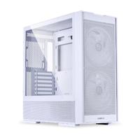 Carcasa LIAN LI LANCOOL 206 Mid Tower RGB ALB, Tempered Glass, Sloturi Expansiune 7, Drive Bays: 2x3.5" sau 1x2.5" 1x 3.5", Ventilatoare Suportate: 9 (spate: 1x120mm, sus: 3x120mm sau 2x140mm, fata: 3x120mm sau 2x140mm sau 2x160mm, invaluit in sursa: 2x120mm), Ventilatoare Incluse: 2x160mm Format