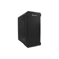 Carcasa GENESIS IRID 503 V2 Mini Tower NEGRU, Tempered Glass, Sloturi Expansiune 4, Drive Bays: 2x3.5" 3x2.5", Ventilatoare Suportate: 6 (spate: 1x120mm, fata: 3x120mm sau 2x140mm, sus: 2x120mm sau 2x140mm), Ventilatoare Incluse: 2 (2x120mm), Format Placa De Baza Suportat: Mini- ITX, Micro-ATX