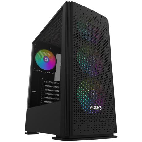 Carcasa AQIRYS Gacrux RGB Mid Tower ARGB NEGRU