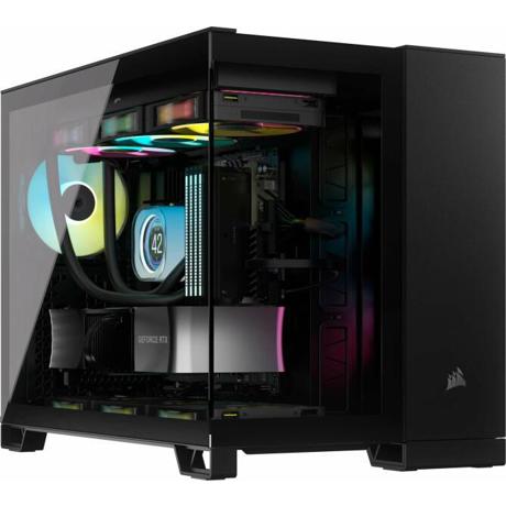 Carcasa CORSAIR 2500X Micro ATX Dual Chamber NEGRU