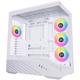 Carcasa LIAN LI VECTOR V100 RGB ALB, Tempered Glass, Sloturi Expansiune 9, Drive Bays: 1x3.5" 1x2.5", Ventilatoare Suportate: 9, Ventilatoare Incluse: 4x120mm Format Placa De Baza Suportat: Mini-ITX, Micro-ATX, ATX, Lungime Maxima Placa Video: 420mm, Inaltime Maxima Cooler Procesor: 178mm