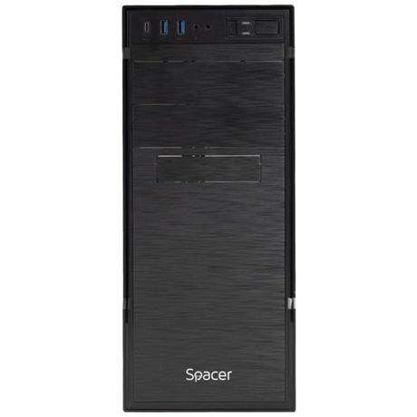 Carcasa SPACER SPCS-OC-APOLLO-250W Mid Tower NEGRU, Sloturi Expansiune 6, Drive Bays: 2x5.25" 5x3.5" 1x2.5", Ventilatoare Suportate: 2, Format Placa De Baza Suportat: Mini-ITX, Micro-ATX, ATX, Lungime Maxima Placa Video: 280mm, Inaltime Maxima Cooler Procesor: 145mm, sursa 250W inclusa