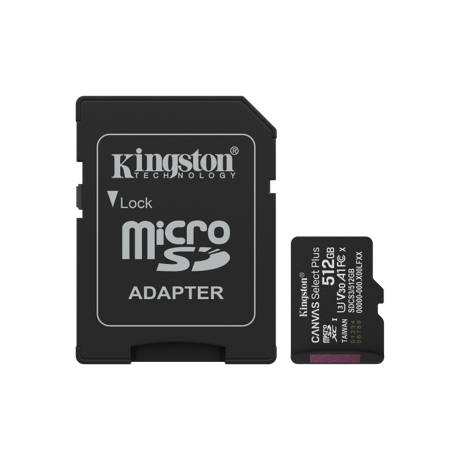 Card de Memorie MicroSDXC Kingston512GBCanvas Select PlusCu Adaptor