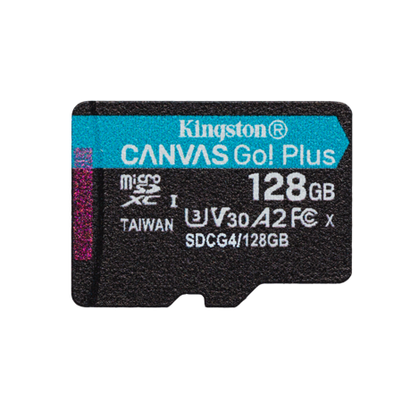 Card de Memorie MicroSDXC Kingston128GB Canvas GO PlusFara Adaptor