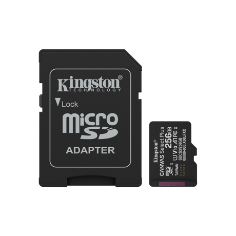 Card de Memorie MicroSDXC Kingston 256GBCanvas Select PlusCu Adaptor