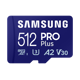 Card de Memorie microSDXC Samsung PRO Plus MB-MD512SB/WW 512GB, Class 10 + adaptor