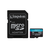 Card de Memorie MicroSDXC Kingston128GBCanvas GO PlusCu Adaptor