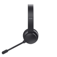 Casti Trust Ayda wireless ENC, conectivitate 3.5mm, USB-C, frecventa raspuns 20 Hz, 20.000 Hz, senzitivitate 90 dB, negru