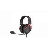 Căști de gaming Serioux Nimbus, cu mufă de 3,5 mm + USB 7.1, tip difuzor ∅53 mm, sensibilitate difuzor: 120 ± 3 dB, răspuns în frecvență: 20Hz-20KHz, Microfon: omnidirecțional, Sensibilitate microfon: -38 ± 3 dB, Impedanța microfonului: ≤ 2.2KΩ (maxim), Tensiune nominală: 5V, rosu-negru