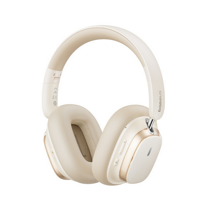 Casti Baseus Bowie H1s, multimedia, wireless, bluetooth 5.4, microfon pecasca, noise cancelling, Hi-Res Sound, autonomie 120h, alb