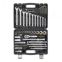 HR TRUSA 77 PIESE 1/4"&1/2" CR-V