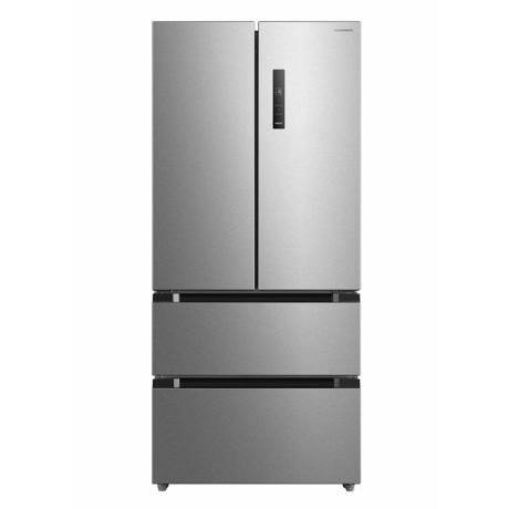 Side by Side Heinner HCFD-M516INVXE++, French Door, No Frost, compresor Inverter, clasa energetica: E, capacitate totala: 516 L, display LED cu control touch, L 83.3, H 189.8 cm, Culoare: Aspect inox