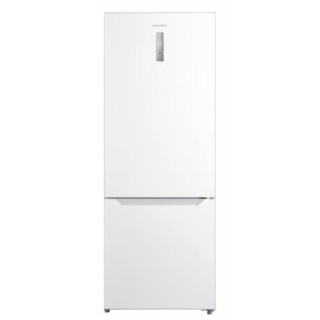 Combina frigorifica Heinner HCNF-M435INVE++, No Frost, clasa energetica E, compresor Inverter, capacitate totala: 435 L, display LED cu control touch, Alb