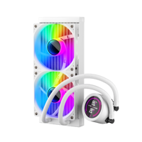 Cooler Procesor 1stPlayer Thunderstorm TS4 240-wh, display IPS, ARGB, compatibil AMD/Intel, alb