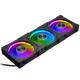 Ventilator PHANTEKS D30 PWM Rg Afw D-RGB 3x 120mm negru
