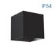 Aplica LED Vivalux SQUARE STARK, 6W, 180 lm, lumina neutra (4000K), 120°, IP54, 100x100x100mm, 15000h, aluminiu, -25÷+40°C, Negru