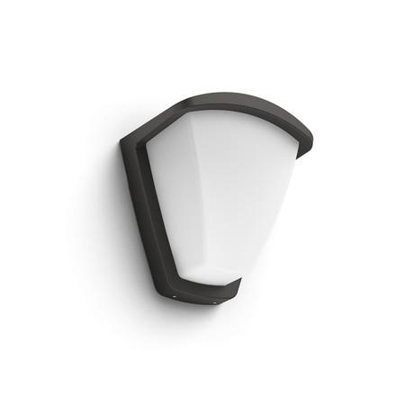 Aplica pentru exterior Philips Kiskadee, 1xE27, max 42W, IP44, 140x197x212mm, Antracit