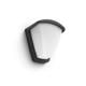 Aplica pentru exterior Philips Kiskadee, 1xE27, max 42W, IP44, 140x197x212mm, Antracit