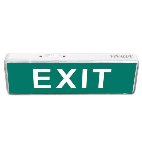 Lampa LED emergenta cu baterie Li-ion Vivalux RACER, 3W, 3.7V, 1000 mAh, 80 lm/160 lm, lumina rece (6400K), IP20, 2 pictograme, 205x63x28mm