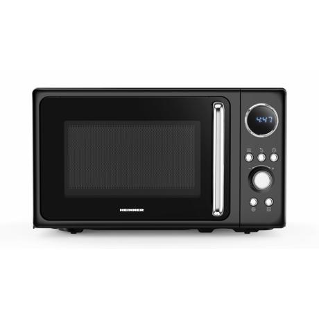 Cuptor cu microunde Heinner HMW-MD20DRBK, Capacitate: 20 L, Putere: 800 W, Control si afisaj digital, 5 trepte de putere, Timer, Negru