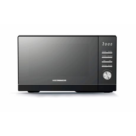 Cuptor cu microunde Heinner HMW-MD25DMRBK, 800 W, 25 L, Control digital, 5 niveluri de putere, Timer, Negru