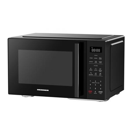 Cuptor cu microunde Heinner HMW-MD23AFBK, Capacitate 23 L, Putere 900 W, Control digital, 11 nivele de putere, Timer, Negru