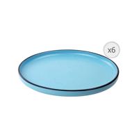 SET 6 FARFURII DESERT, CERAMICA 20 CM, ELECTRA, HR-WDF-A206