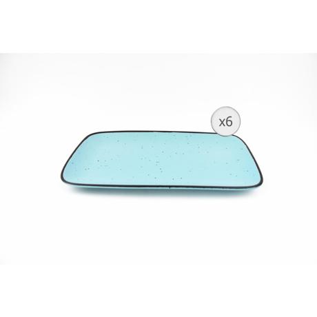 SET 6 PLATOURI CERAMICA 32x20 CM, ELECTRA, ART OF DINING BY HEINNER