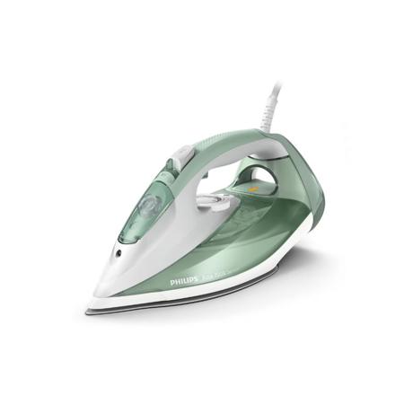 Fier de calcat Philips Azur DST7012/70, 2600W, debit de abur continuu de 45g/min si jet de abur de 220 g, talpa SteamGlide Plus, rezervor de 300ml si sistem de curatare automata cu rezervor integrat pentru calcar, verde/ gri