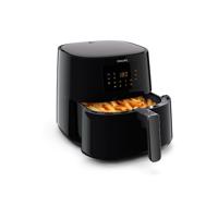 Friteuza fara ulei Philips HD9280/90 Airfryer Essential Collection, capacitate 6.2 L, Rapid Air, Digital, Wifi, 7 presetari, Corp negru/Maner negru